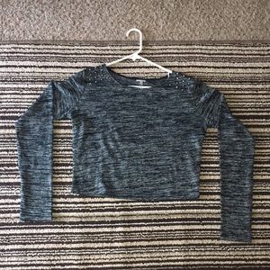 Charlotte russe Long sleeve crop top
